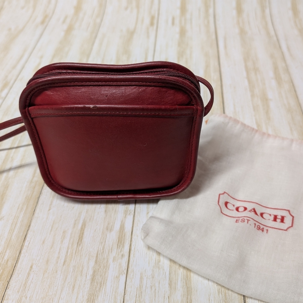 Vintage Coach Hadley Red Crossbody Bag 9935